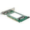 Delock - radič úložiska - 2.5 (6,4 cm) - U.2 NVMe / SATA 6Gb/s - 600MBps - PCIe 4,0 x16 (90051)