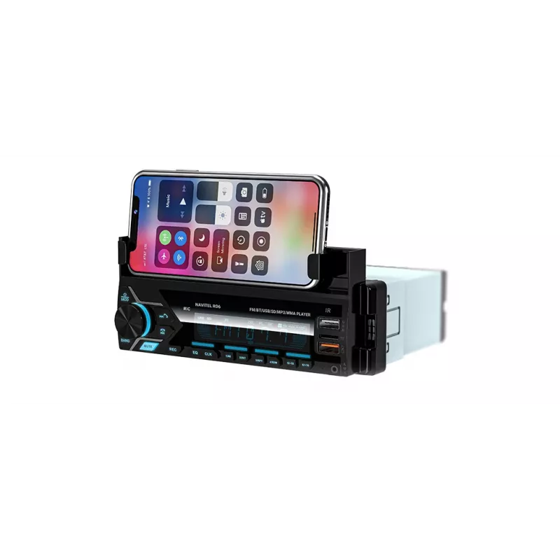 Auto digitálny mediálny prijímač Navitel RD6 — 4x45 W audio prehrávač, prehrávanie digitálnych a externých zdrojov, Single-DIN montáž