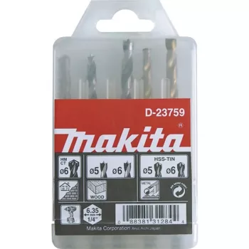 Makita sada vrtákov - 5-dielna - 5 mm 6 mm