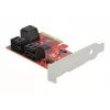 SATA PCI Express x4 karta DeLOCK 6 portov Low Profile formát