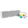 360mm Radiátor Montech HyperFlow ARGB 360 White — 360mm radiátor kvapalinového chladenia pre PC