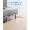 USB-A na USB-C kábel Anker A81H5G21 — 0,9 m, biely