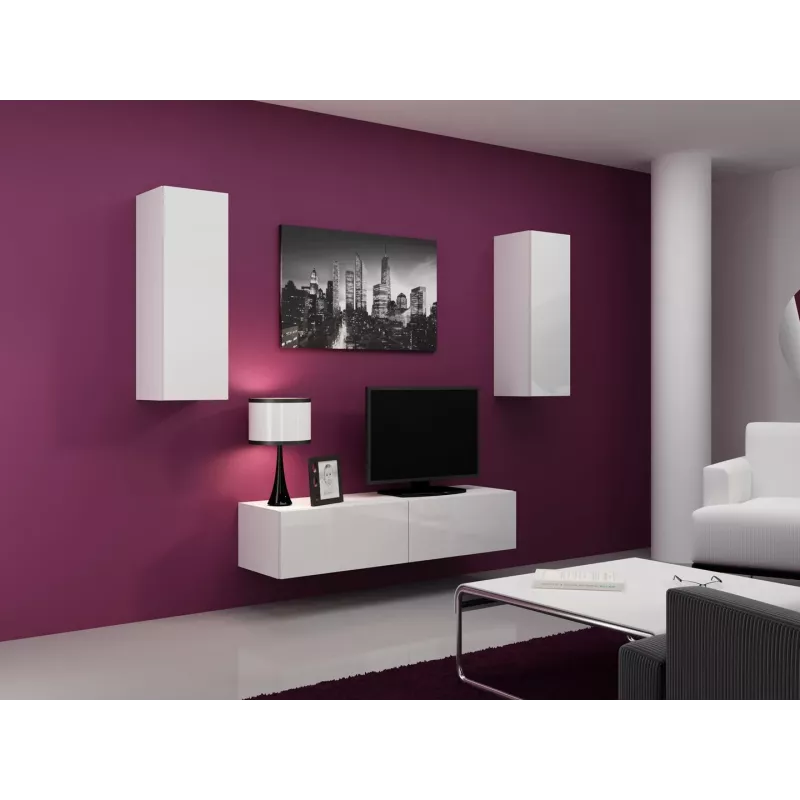 Cama skriňa VIGO 90 uzavretá 90/35/32 biela/biela lesk