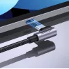 Ugreen USB-C (rovný) / USB-C (zahnutý) PD QC 60W 3A 0,5 m US255 (sivá)
