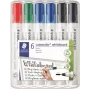 Fixka na bielu tabuľu Staedtler 351 WP6 X, triedené farby, 2,0 mm hrot