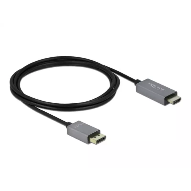 Kábel DisplayPort na HDMI DeLOCK aktívny 1.4 4K 60Hz 2m