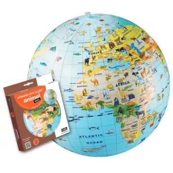 Caly Animal Globe Maxi glóbus 50 cm, viacfarebný
