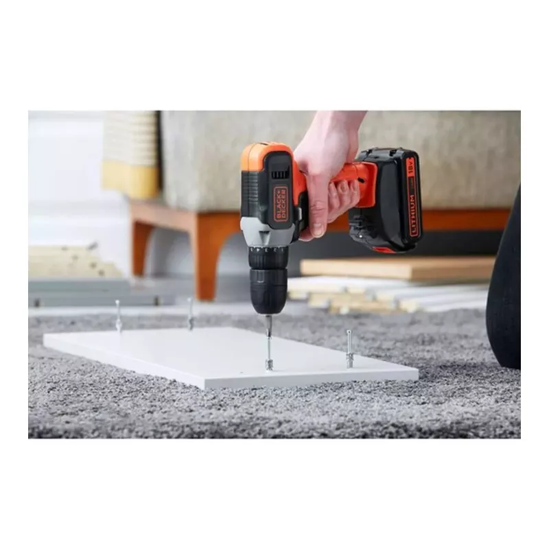 BLACK & DECKER | Akumulátorová vŕtačka so skrutkovačom | BCD001C2-QW | 18 V | 2x1,5 Ah | Lítium