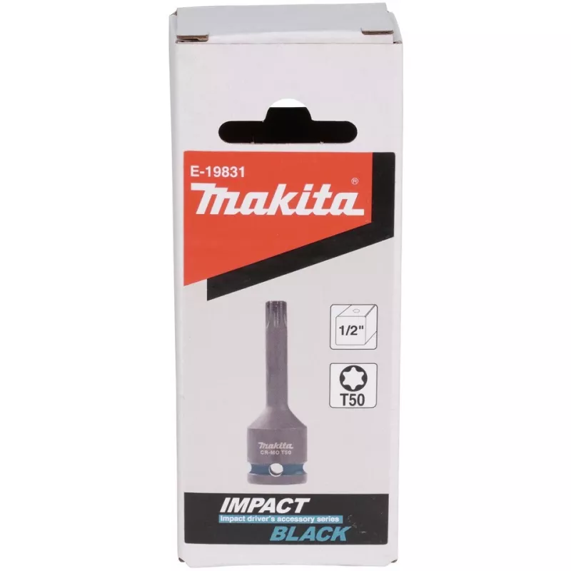 makita Impact Black 1/2 Torx nástrčná hlavica veľkosť: T50 dĺžka: 78,0 mm (E-19831)