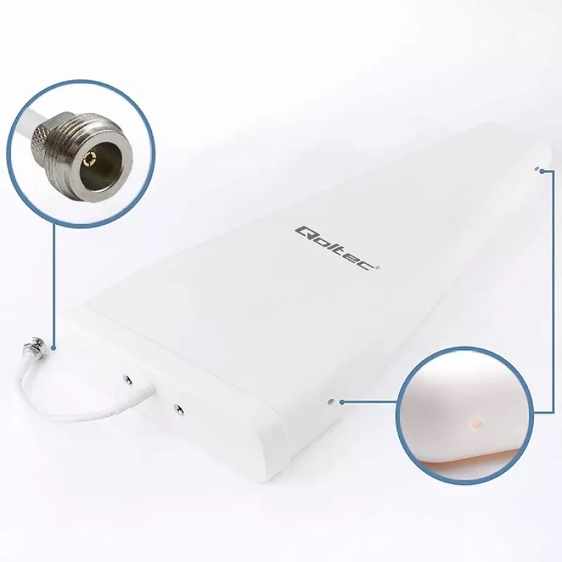 Qoltec 57043 4G LTE DUAL anténa | 14 dBi | všesmerová | vonkajšia