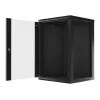 Nástenný rack LANBERG WF01-6618-10B, 18U, 600×600×907 mm, čierny, 60 kg