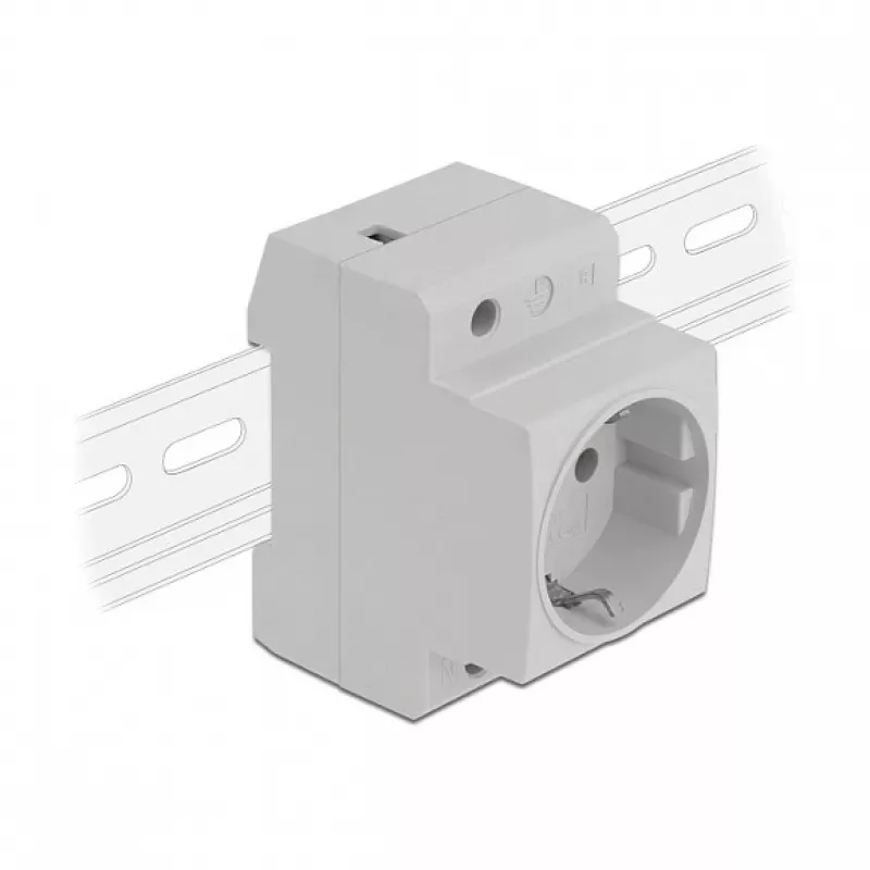 Zásuvka CEE 7/3 DeLOCK 11469 svetlosivá 250V 16A