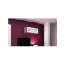 Cama skriňa VIGO 90 sklo 90/35/32 dub Sonoma/biela lesk