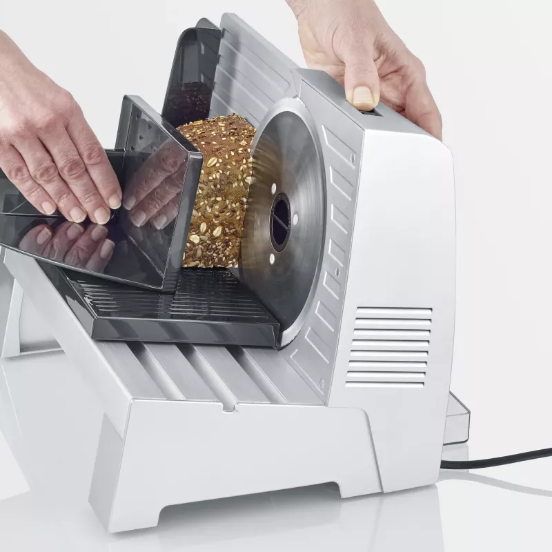 Krájač na údeniny Severin AS 3917 elektrický 150 W sivý plast