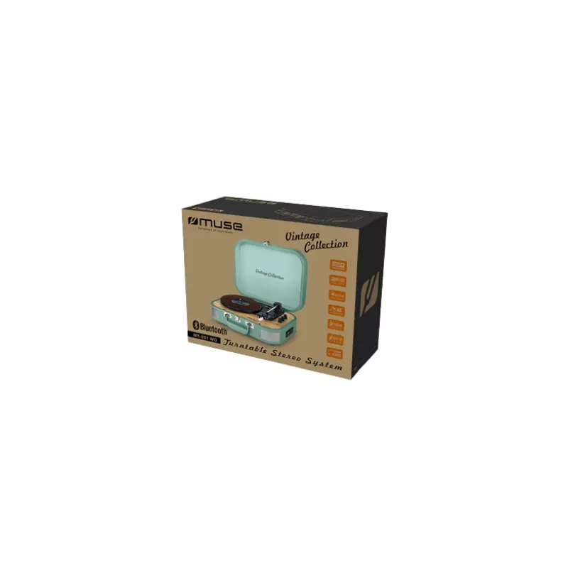 Muse MT-201WG stereo systém s gramofónom, port USB, vstup AUX