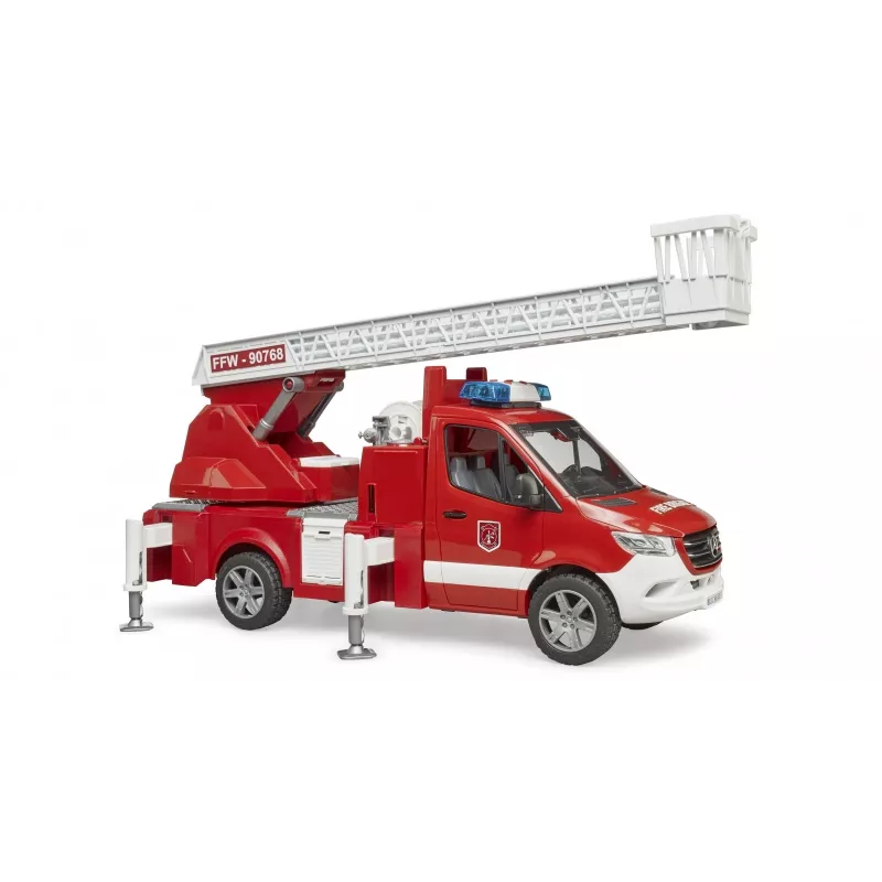 Hasičské auto BRUDER 02673 červené biele ABS plast 4 roky