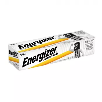 Energizer 9V PP3 Industrial alkalické batérie, balenie 12 ks