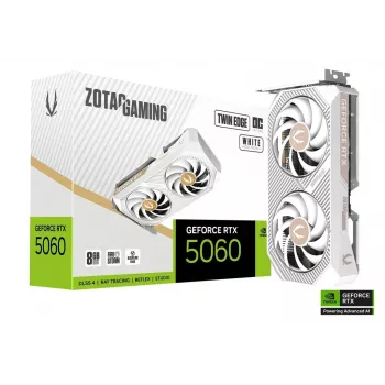 Grafická karta Zotac GAMING GeForce RTX 5060 Twin Edge OC White Edition 8GB GDDR7