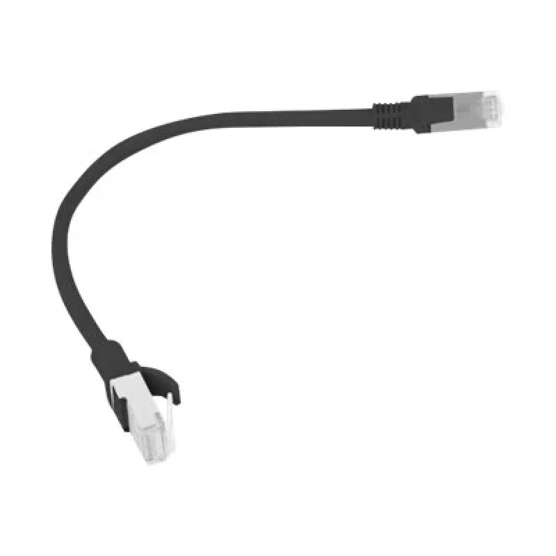 Sieťový kábel LANBERG PCU5-10CC-0025-BK RJ-45 Cat5e U/UTP 0,25 m čierny