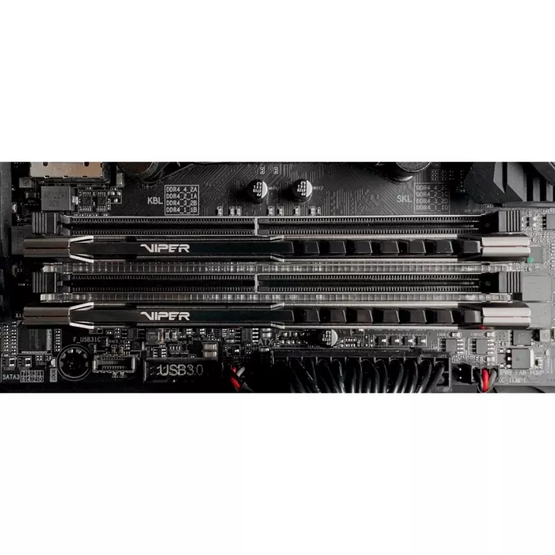 Patriot Viper Steel PVS464G320C6K DDR4 64GB (2x32GB) 3200MHz CL16 288-pinová DIMM pamäťová sada pre stolné počítače, XMP 2.0