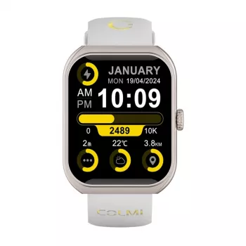 Smartwatch Colmi P86 zlatá s Bluetooth a meračom tepu
