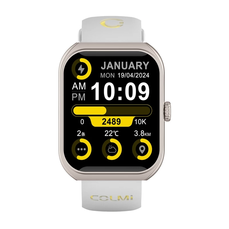 Smartwatch Colmi P86 zlatá s Bluetooth a meračom tepu