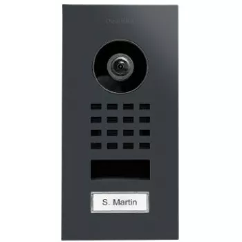 Zapustená IP video vrátnica DoorBird D1101V – povrch RAL 7016