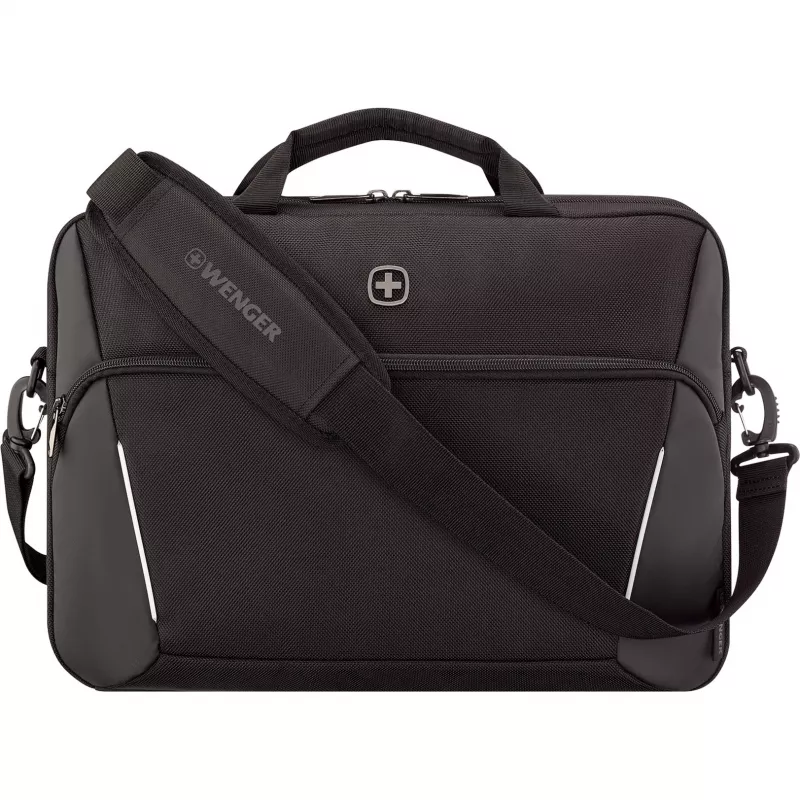 Taška na notebook Wenger XE Compact Brief 16 s priehradkou na tablet, čierna