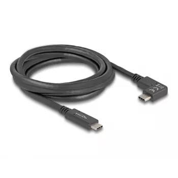 DeLOCK USB kábel USB Type-C samec na USB Type-C samec zahnutý 2 m 5 Gbit/s 4K PD 60 W