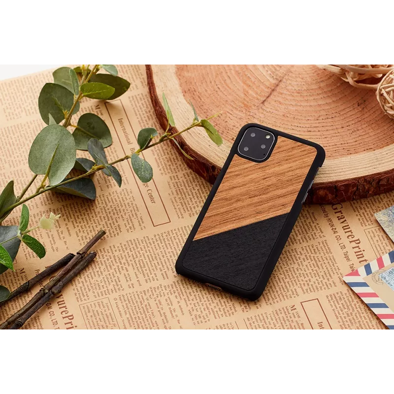 Puzdro na smartphone man and wood pre iPhone 11 Pro — Western čierna