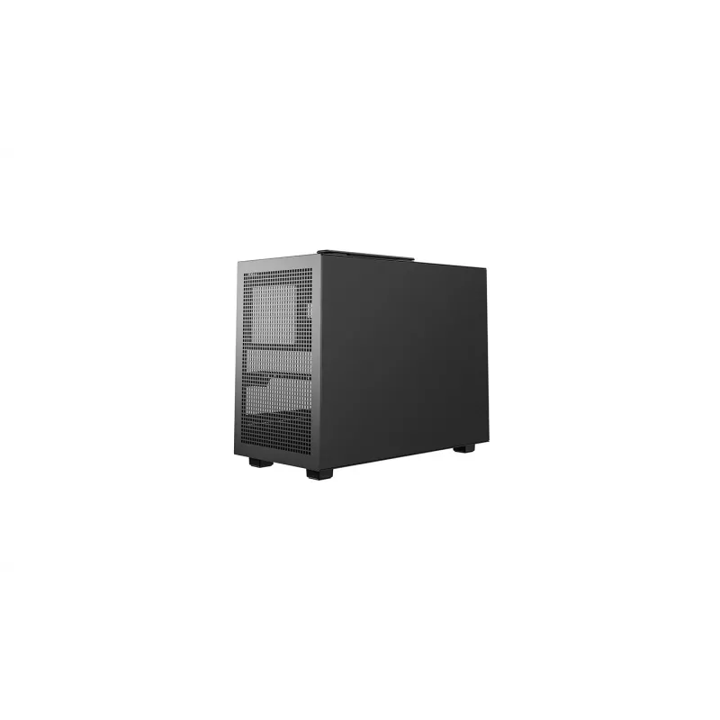 DeepCool CH160 PLUS R-CH160-BKNGM0-G kompaktná počítačová skriňa (SFF), Mini-ITX/Micro-ATX, tvrdené sklo, čierna