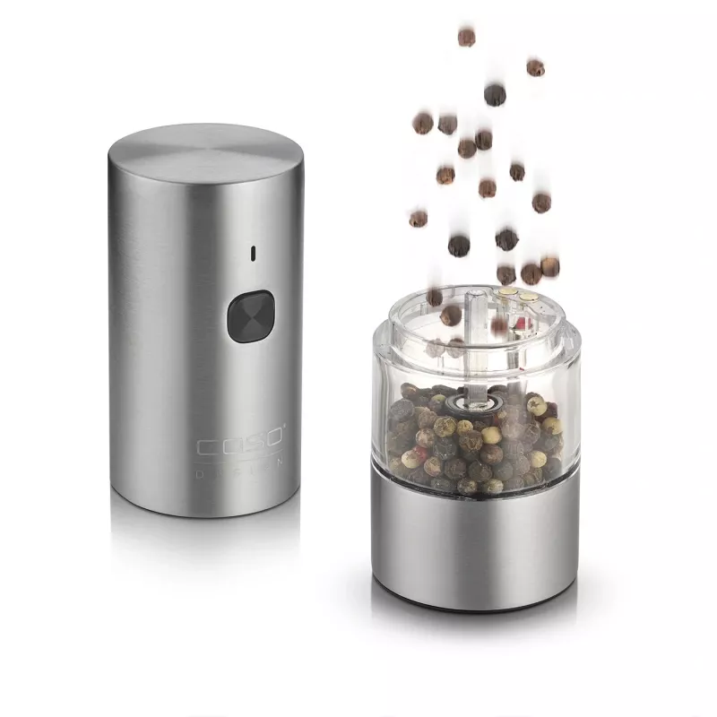 Caso soľnička a mlynček na korenie | SpiceDuo | Elektrický | Materiál tela nerezová oceľ | Lítium