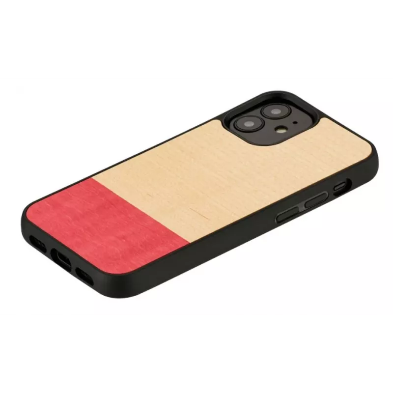 Ochranné puzdro Man and Wood pre iPhone 12 mini – čierna
