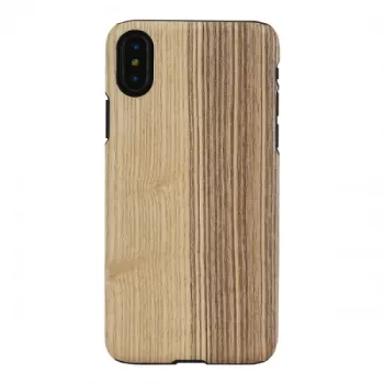 Puzdro na smartphone man and wood pre iPhone X/XS – Vintage Olive čierna