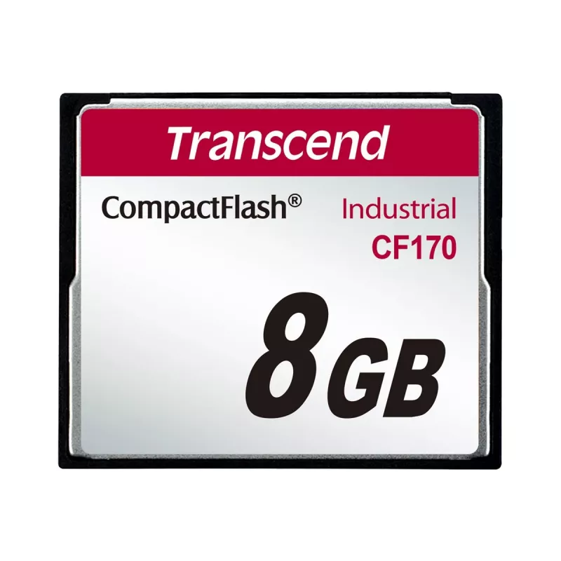 Transcend Industrial - flash pamäťová karta - 8 GB - 170x - CompactFlash (TS8GCF170)