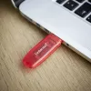USB flash disk Intenso 128 GB USB Type-A 2.0 červený transparentný