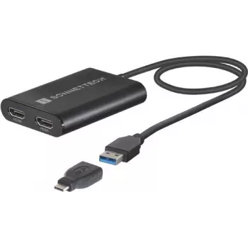 USB grafický adaptér Sonnet USB3-DHDMI – až do 3840 x 2160, USB 3.0, čierna