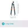 Gardena nožnice na konáre TeleCut Pro S sivá/tyrkysová 52cm - 67cm (12040-88)