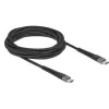 USB kábel DeLOCK 81126 USB 2.0 3m USB C čierny