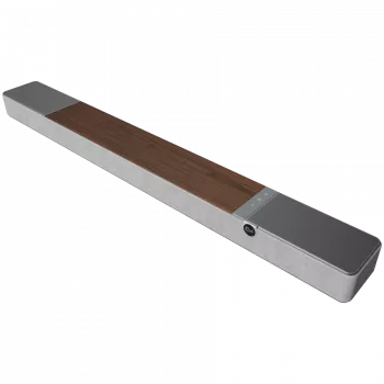 Soundbar reproduktor KLIPSCH 1073541 — 3.1.2 kanály, 100 W RMS, integrovaný subwoofer, sivá/orech