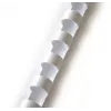 Väzbové hrebene Forpus 8 mm, (100 ks), biele