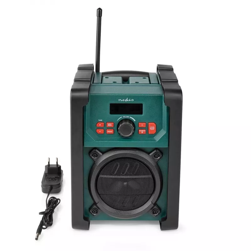 Rádio Nedis RDDB3100GN 15W Bluetooth IP65 čierna/zelená