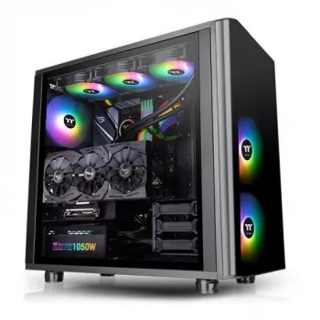 Thermaltake View 31 TG - ARGB Edition - MIDI Tower - ATX - bez napájacieho zdroja (PS/2) - čierna - USB/Audio