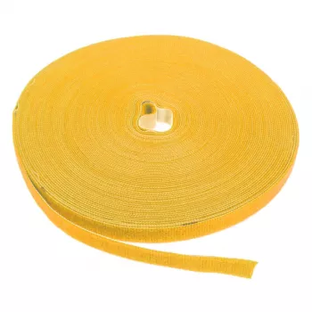 LABEL THE CABLE LTC PRO Roll Strap, obojstranný suchý zips, 25 m žltý