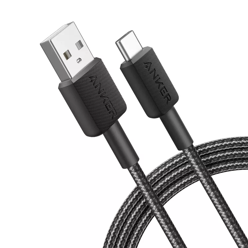 Anker Innovations 322 USB-A na USB-C kábel nylon 1,8M čierny - kábel - digitálny/dátový