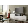Cama TV skrinka SIGMA 3 180 biela/biela lesklá + dub Sonoma