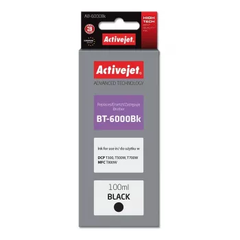 Activejet AB-6000Bk atramentová fľaša (náhrada za Brother BT-6000BK; Supreme; 100 ml; čierna)