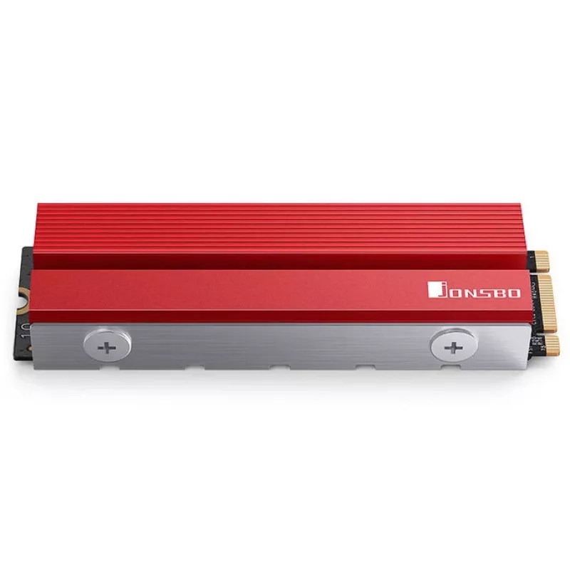 M.2 SSD chladič Jonsbo M.2-6 RED 2280 pasívny chladič pre 2280 NVMe/SATA disky