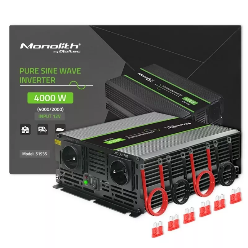 Qoltec Monolith napájací zdroj auto 4000 W čierny