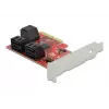 SATA PCI Express x4 karta DeLOCK 6 portov Low Profile formát